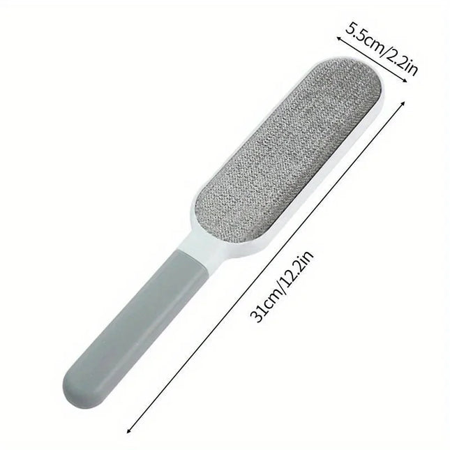FurSweep Dual Action Pet Hair Remover Electrostatic Lint Brush for Fabric Sofa Carpet Clothes