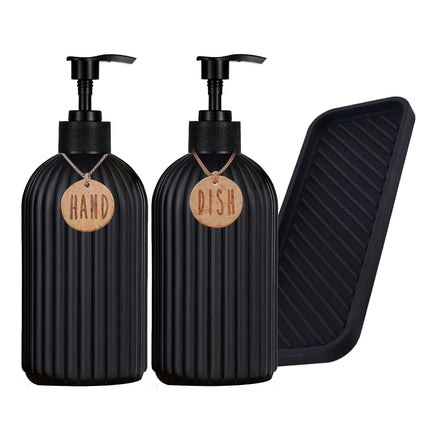 DuoSink 500ml Kitchen Soap Dispenser Set with Tray