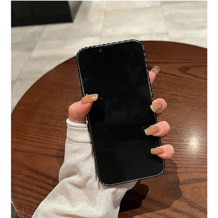 OKEYWOW ultra-thin carbon fiber iPhone case with hard back and camera protection for iPhone 11 to 17 Pro Max
