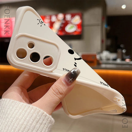 Samsung Galaxy soft silicone shockproof case by OKEYWOW for S21, S20 FE, A55, Note20 Ultra, and more smartphones.