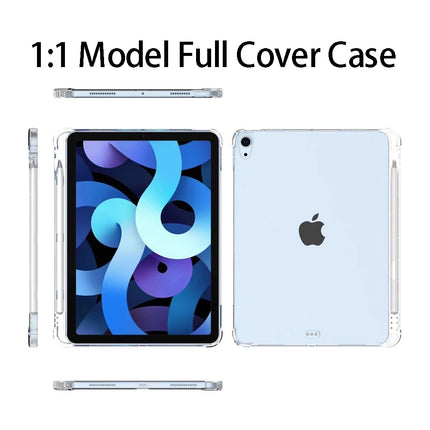 Clear iPad Case with Pencil Holder Pro 11 12.9 10.5 9.7 Mini 6 Air 5 4 TPU Cover