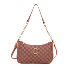 Vintage M Letter Crossbody Bag PU Leather Shoulder Messenger Tote Handbag Purse