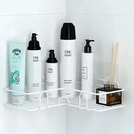 IronWall Metal Storage Shelf Bathroom Kitchen Organizer Rack Wall Mount
