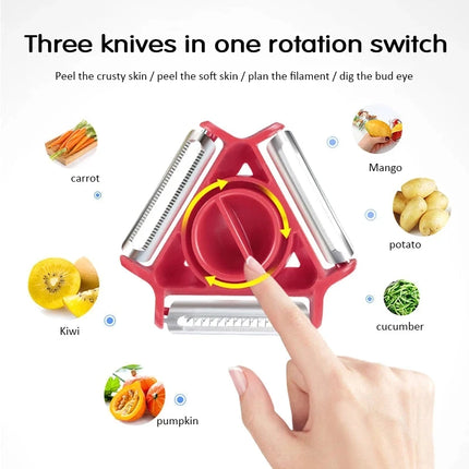 PrepEase 3-in-1 Multi Peeler & Julienne Slicer
