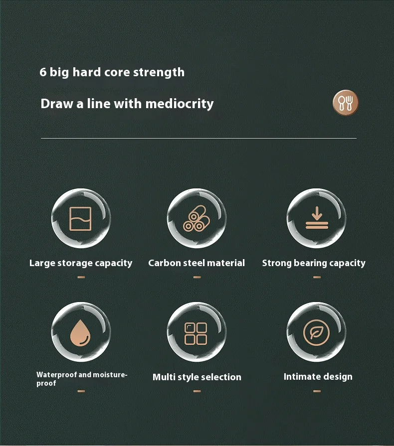 Kitchen storage rack, bowl and dish storage rack, drain rack, household multifunctional bowl and chopstick rack storage box