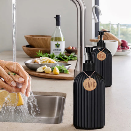 DuoSink 500ml Kitchen Soap Dispenser Set with Tray