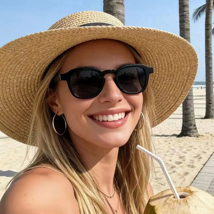 UrbanEdge Minimalist Square Sunglasses with UV Protection