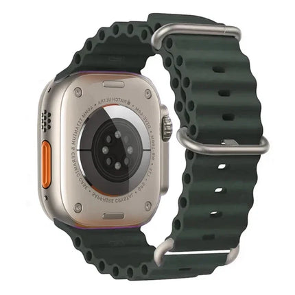 TideFlex Silicone Band for Apple Watch Ultra 2/Series 10/9/8/7/6/SE 49mm–40mm Sport Strap