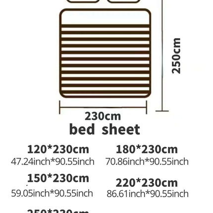 Soft breathable printed bed sheet by OKEYWOW, all-season bedding for bedroom and guest room comfort, featuring a stylish design.