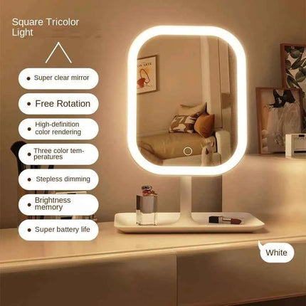 LED Vanity Makeup Mirror with 3 Color Lighting Touch Control