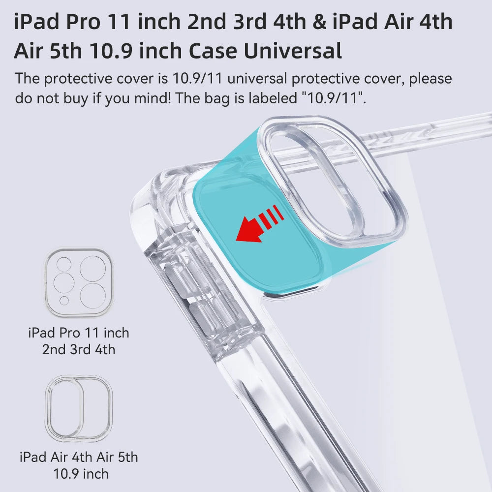 iPad Case Compatible with iPad 10th Gen, Pro 12.9 (4th, 5th, 6th), Pro 11 (2nd, 3rd, 4th), Air (4, 5), 10.9, iPad 10.2 (7th, 8th, 9th), 10.5, 9.7, Mini 6