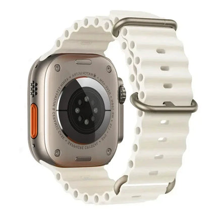 TideFlex Silicone Band for Apple Watch Ultra 2/Series 10/9/8/7/6/SE 49mm–40mm Sport Strap