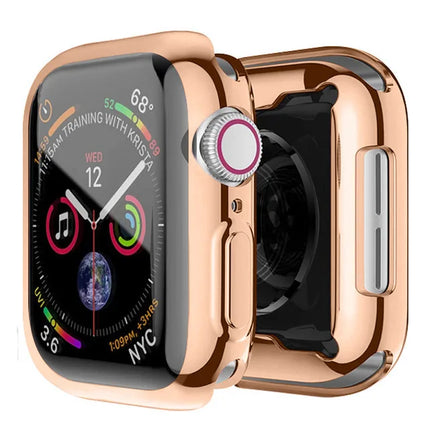 Apple Watch TPU bumper case and screen protector for 40mm to 49mm models, ultra protection for Series 11–4 and SE, by OKEYWOW.