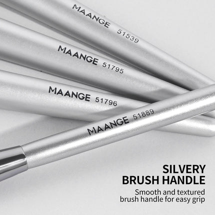 Velora Beauty 4pcs Makeup Brush Set Flat Top Foundation Angled Contour Dense Bristles