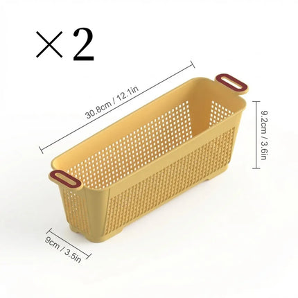 StackEase Plastic Storage Basket for Bedroom & Wardrobe
