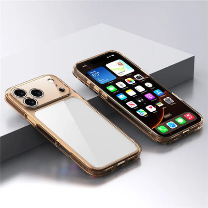 CrystalEdge Clear Hybrid Case for iPhone 17/17 Air/17 Pro/17 Pro Max Shockproof TPU PC Cover