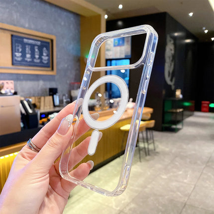 Clear okeyWOW MagSafe shockproof case for iPhone 17 Pro Max or 17 Air, transparent protective cover with magnetic features