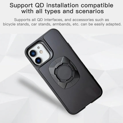 Twist Lock Motorcycle & Bicycle Phone Holder Case for iPhone Quick Mount Cover
