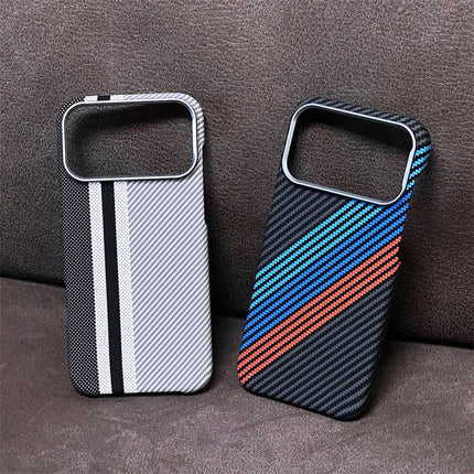 GeoCarbon MagSafe Case for iPhone 14/15/16/17 Pro Max Air Alloy Camera Armor Cover