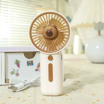Portable Mini Handheld Fan USB Rechargeable 3-Speed High Power