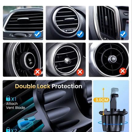 TOPK Gravity Car Phone Holder Dashboard Windshield Air Vent Mount Universal Stand