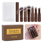 Velora Beauty Dual End Makeup Brush Set Travel Contour Concealer Eyeshadow Tool with Box
