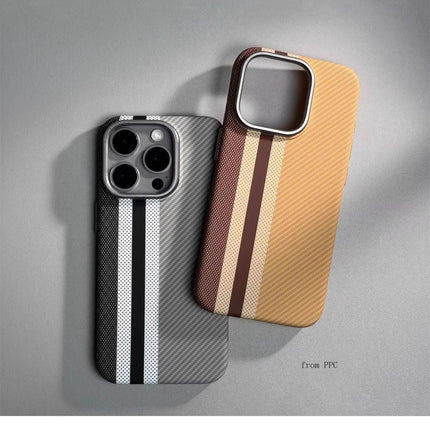 OKEYWOW iPhone 16/15/14 Pro Max carbon fiber MagSafe case with wireless charging, magnetic ring, and camera protection.
