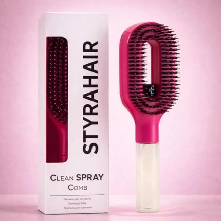 HydraComb 2-in-1 Spray Massage Hair Comb with Scalp Massager