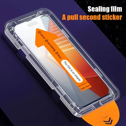 Samsung A71/A26/A25/A24/A23/A22/A21s/A17/A16/A15/A14/A07/A06/A05s tempered glass screen protector by OKEYWOW, close-up view