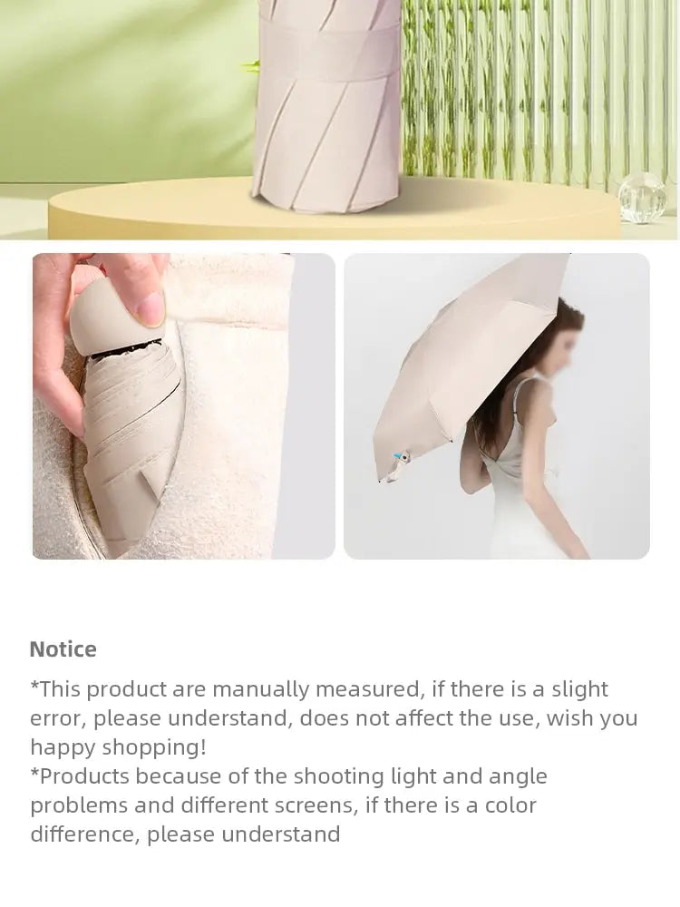 Travel UmbrellaCompact Lightweight Portable Automatic Strong Waterproof Folding Umbrellas With 6 Rib Reinforced Auto Open Close