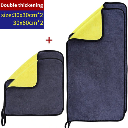 AutoClean Microfiber Towel Set 1/3/5pcs Car Detailing Drying Cloth Soft Absorbent
