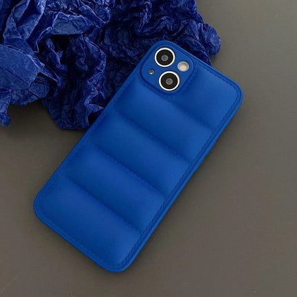 Color Puffer Silicone Case for iPhone Shockproof Soft Back Cover