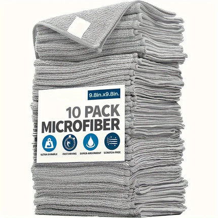 UltraWeave Kitchen Cloth Set 5/10/20pcs Microfiber Absorbent Cleaning Towel Light Gray