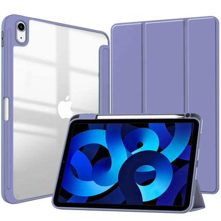 Smart PU iPad Case for Air 4/5/10th Gen/Pro 11/12.9/10.2/10.5 Transparent Cover