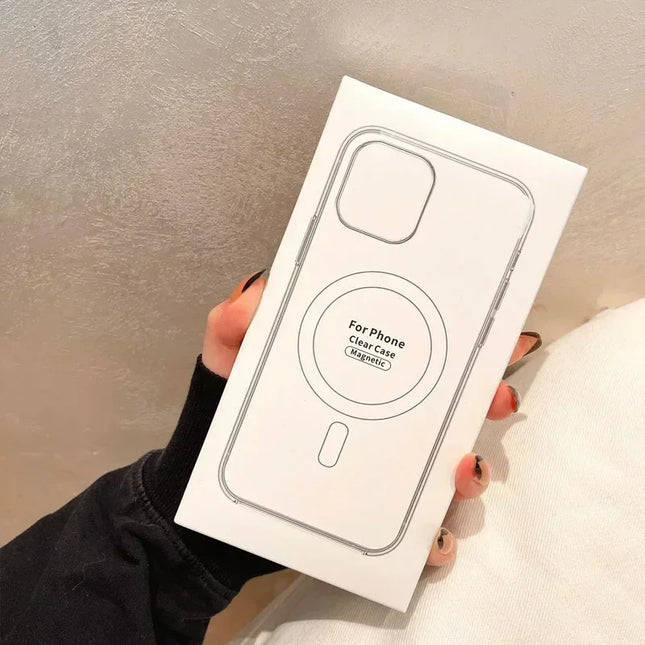 MagSafe Clear Case for iPhone Magnetic Wireless Charging Cover