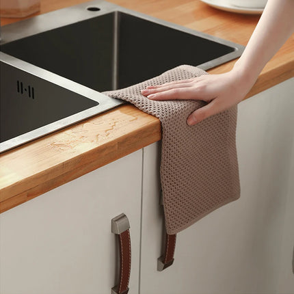 PureWoven Cotton Dishcloth Set Honeycomb Soft Absorbent Kitchen Cleaning Towel