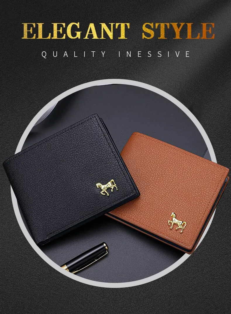 New Men's Horizontal Wallet Multi-Functional Business Zipper Coin For Men Wallet With Credit Card Holder