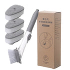 2-in-1 Kitchen Dishwashing Brush with Sponge Soap Dispenser