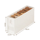 OKEYWOW wardrobe clothes organizer box for underwear, space-saving storage basket with narrow gap design for closet organization