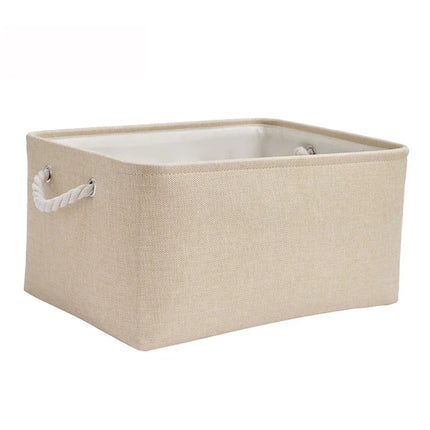 OKEYWOW multi-purpose storage basket for laundry, toys, clothes, socks, and books, made of durable woven material.