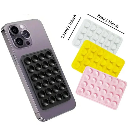 Silicone Suction Phone Holder Anti-Slip Wall & Desk Mount Sticker Stand