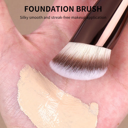 Velora Beauty Angled Foundation Brush Concealer Blending Liquid Cream Dense Makeup Tool