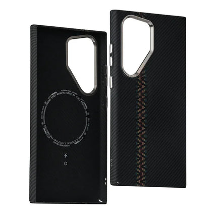 Cloud Pattern MagSafe Case for Samsung Galaxy Matte Carbon Hard Cover