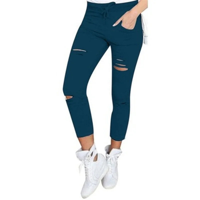 New Ripped Jeans for Women Women Big Size Ripped Trousers Stretch Pencil Pants Leggings Women Jeans Woman Jeans