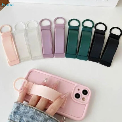 Universal Wrist Strap Phone Holder Finger Grip Stand Sticker