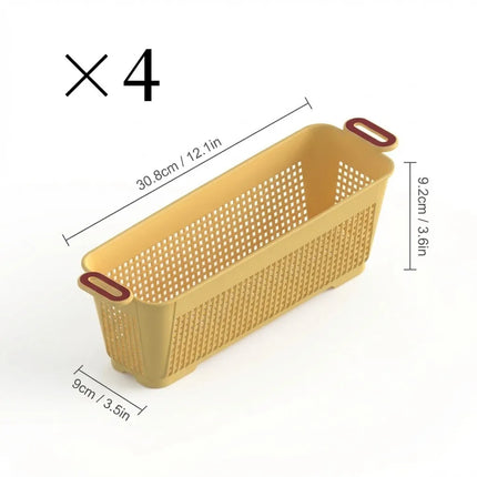 StackEase Plastic Storage Basket for Bedroom & Wardrobe