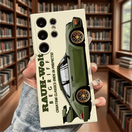 Samsung Galaxy S20 FE green TPU shockproof car case by OKEYWOW, with rugged design and protective features.