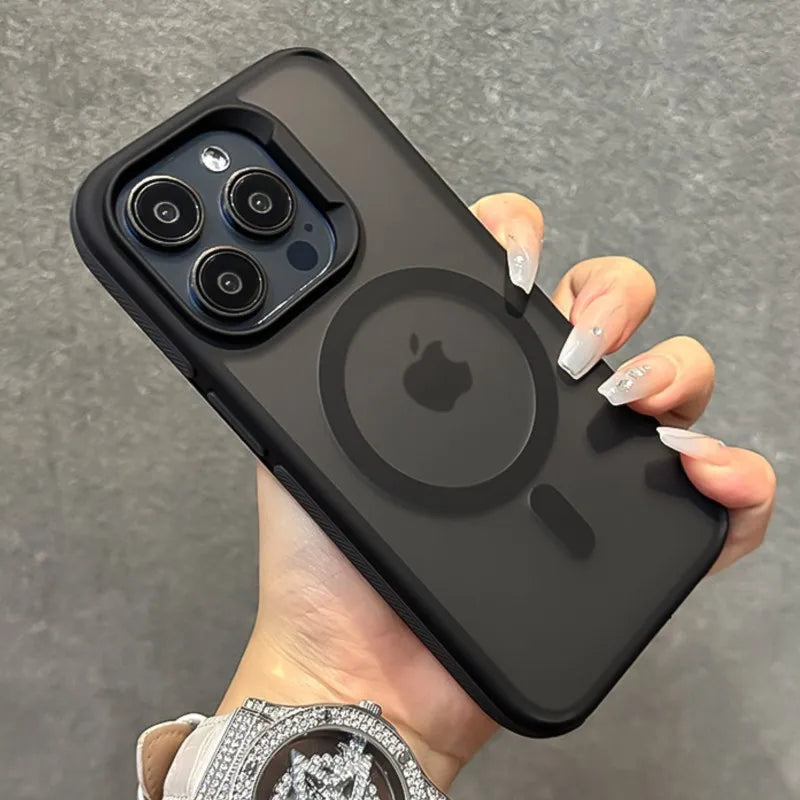 Shockproof Color Bumper Armor For Magsafe Case For iPhone 16 15 14 Plus 13 12 11 Pro Max Hybrid Wireless Charge Clear Cover