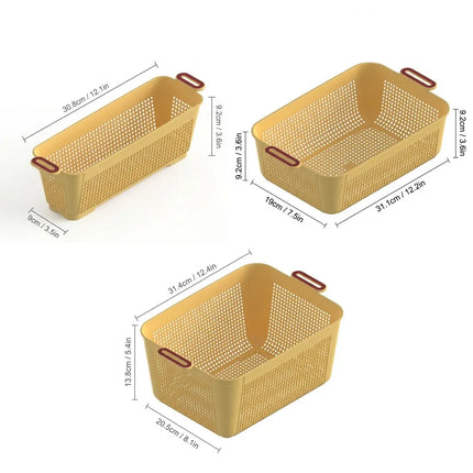 StackEase Plastic Storage Basket for Bedroom & Wardrobe