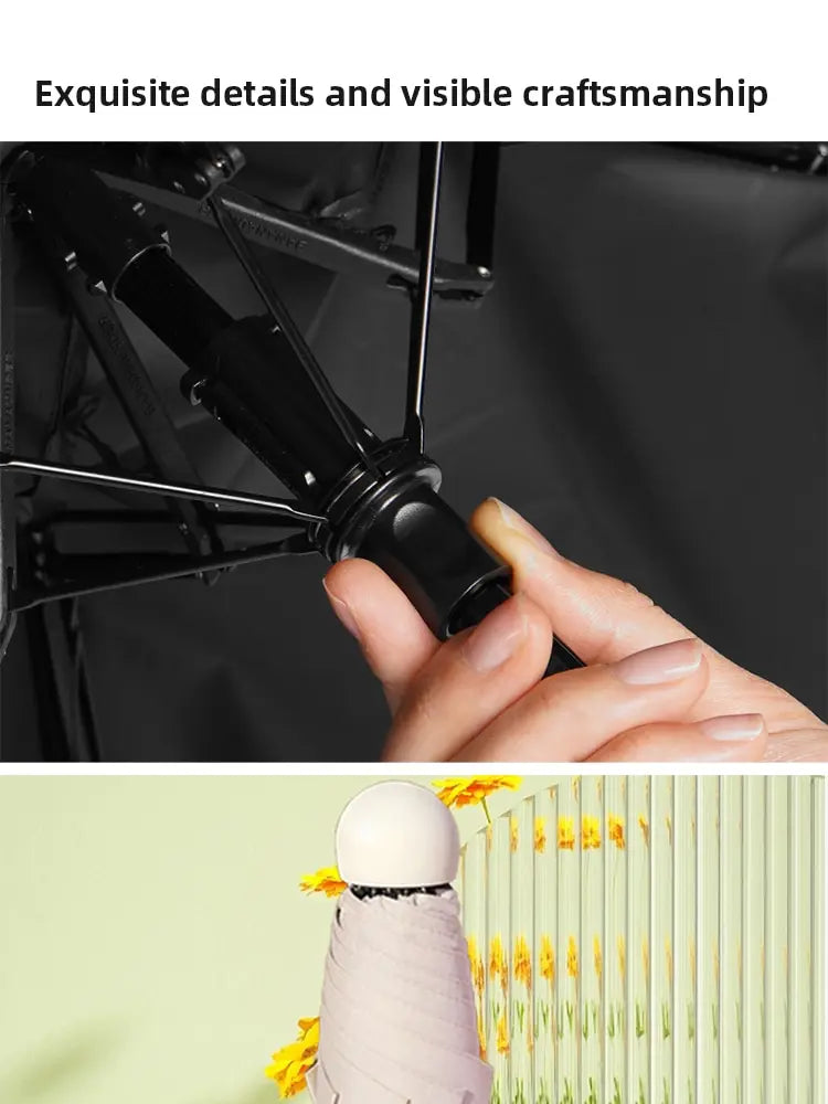 Travel UmbrellaCompact Lightweight Portable Automatic Strong Waterproof Folding Umbrellas With 6 Rib Reinforced Auto Open Close